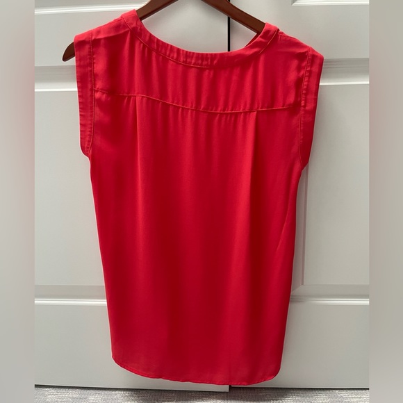 Jcrew washable silk top ORANGE. size 6 - Picture 2 of 3